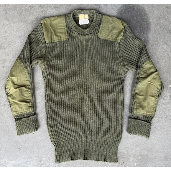 DSCP Other - Vintage 90s USMC Size Small Sweater Service Wool Marine Corps Green